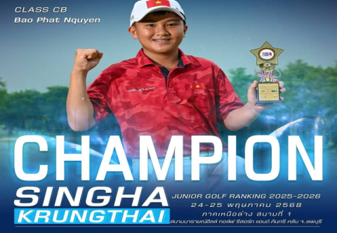 Nguyễn Bảo Phát vô địch Singha Krungthai Golf Ranking